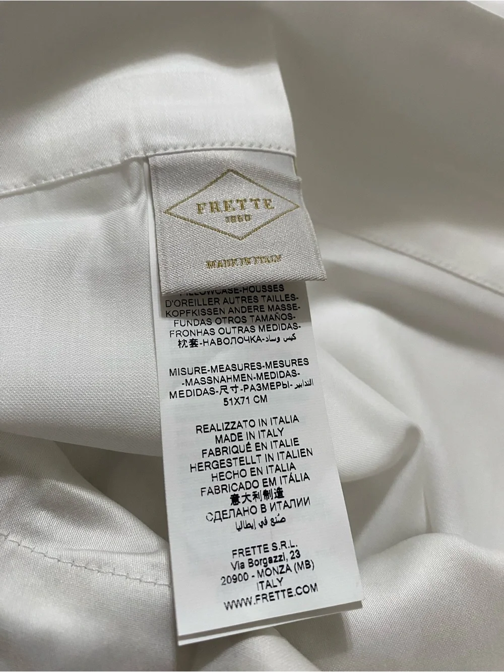 FRETTE (1) Standard Sham Beige with Gold Metallic Pattern Linen Accent